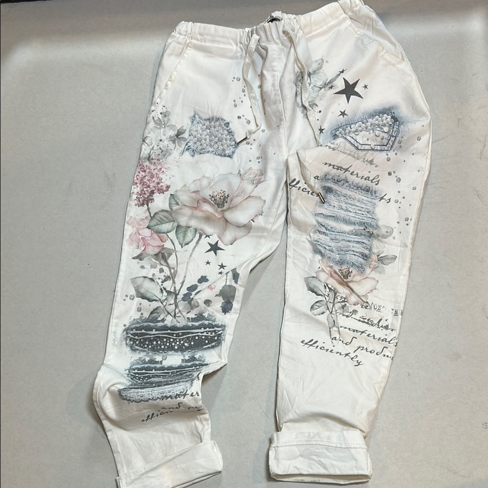 Floral Graphic Jogger Pants